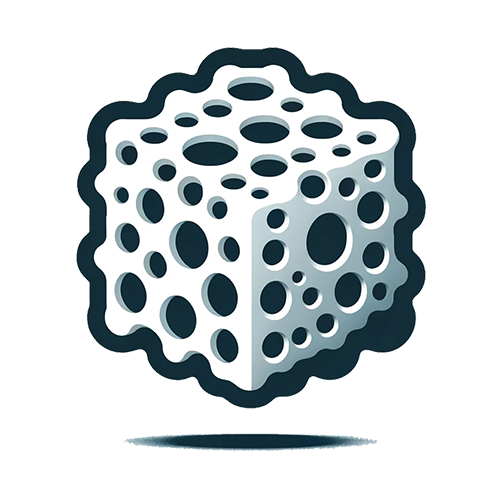 Porous 3D graphene foam cube, highlighting its structure & applications in batteries, electronics.